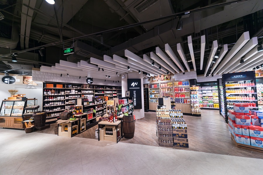 W-super精品超市設計邁科店