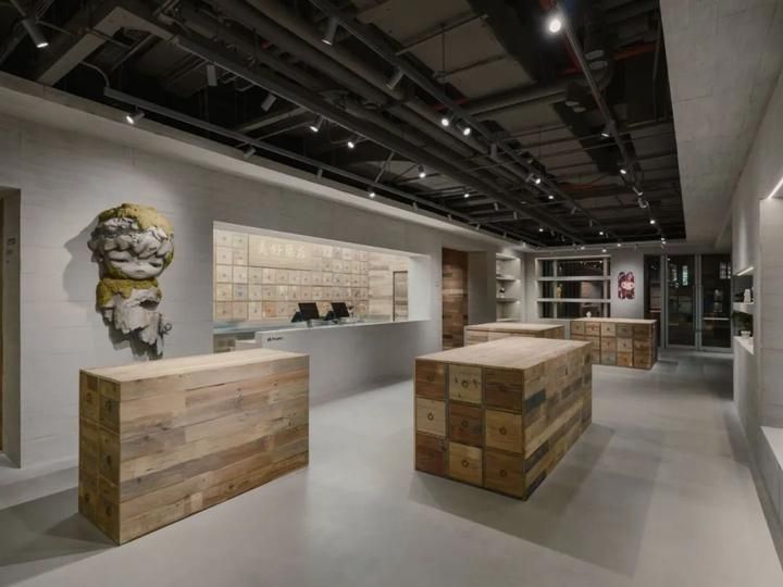 泡泡瑪特小野上海旗艦店設(shè)計(jì)：再生材料打造都市心靈治愈場(chǎng)