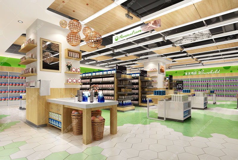 信和精品超市設(shè)計(jì)_萬(wàn)維商業(yè)空間設(shè)計(jì)