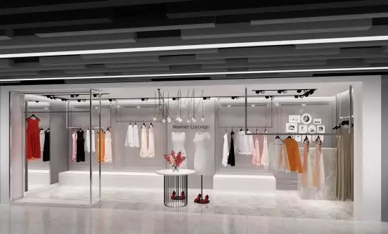 某服裝極簡時(shí)尚消費(fèi)品牌店面設(shè)計(jì)效果圖