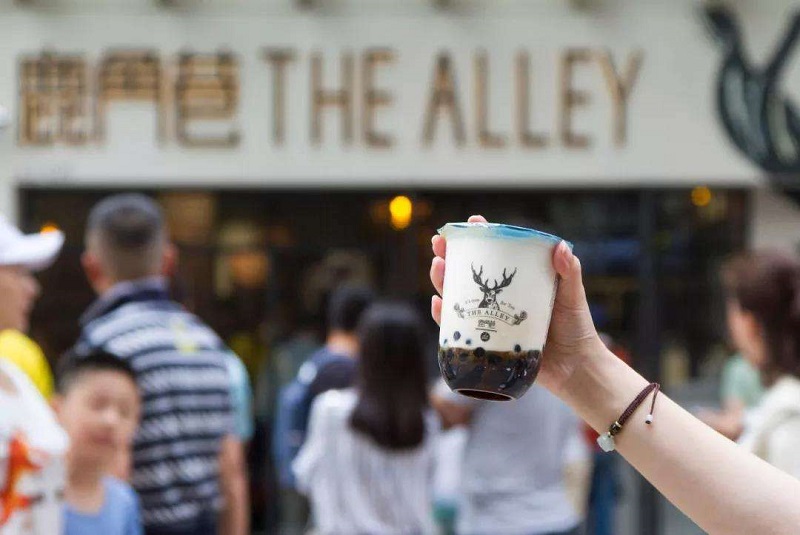 鹿角巷奶茶的店面設(shè)計