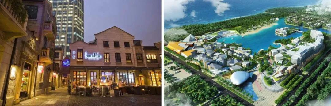 上海新天地，深圳歡樂海岸 
